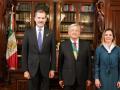 El Rey con Andrés Manuel López Obrador en México en 2018