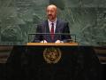 El presidente del Consejo Europeo, Charles Michel, habla durante la 79ª sesión de la Asamblea General de las Naciones Unidas