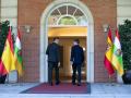 Pedro Sánchez y el presidente de La Rioja, Gonzalo Capellán
