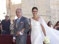 Fernando Portillo and Ana Cristina Portillo at the wedding of Ana Cristina Portillo and Santiago Camacho in the Cathedral of Jerez in Jerez de la Frontera. September 28 2024