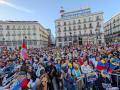 Miles de venezolanos se manifiestan este sábado en la Puerta del Sol de Madrid