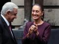 El presidente de México, Andrés Manuel López Obrador, y la presidenta electa de México, Claudia Sheinbaum