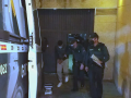 David María Castro, siendo trasladado por la Guardia Civil