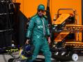 Fernando Alonso en el Paddock del Circuito de Spa