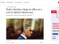 Titular que 'The Economist' le dedica a Pedro Sánchez