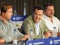 El presidente de la Junta, Juanma Moreno, en una reunión del PP andaluz en Linares
