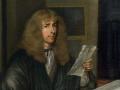 Detalle del Retrato de un hombre leyendo un documento (1675) de Gerard ter Borch