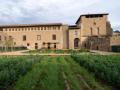 Vista del huerto medieval del Monasterio de Pedralbes