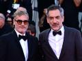 El actor Joaquin Phoenix junto al director Todd Pillips, el director de Joker: Folie à Deux, durante el Festival de Venecia