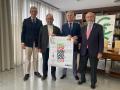 José Eugenio Rodríguez del Moral, monseñor Juan José Aguirre, Rafael Casaño y Miguel Aguirre