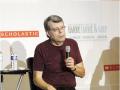El escritor Stephen King durante una presentación de uno de sus libros