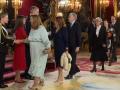 La presidenta de la AVT, Maite Araluce, durante la recepción en el Palacio Real como motivo del Día de la Hispanidad