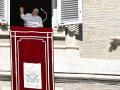 El Papa Francisco durante el Ángelus en el Vaticano