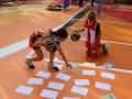 Dos jóvenes deportistas, durante la presentación del programa en Vic, el 10 de octubre