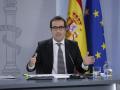 El ministro de Economía, Carlos Cuerpo, en rueda de prensa tras la reunión del Consejo de Ministros.