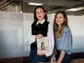 Ana Cemborain y Cristina Blanco durante la entrevista