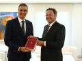 Pedro Sánchez y el fiscal general del Estado, en septiembre en la Moncloa