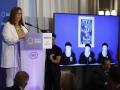 La presidenta de la AVT, durante el desayuno informativo de "Economía Nuevo Forum"