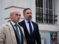 Santiago Abascal y el eurodiputado Jorge Buxadé