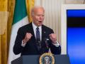 El Presidente de los Estados Unidos, Joe Biden, pronuncia un discurso en la Casa Blanca