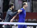 Rafael Nadal y Carlos Alcaraz se saludaron cariñosamente tras finalizar su partido