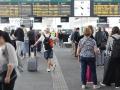 Estación de ferrocarril Joaquín Sorolla en Valencia este domingo