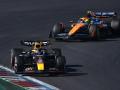 Max Verstappen y Lando Norris durante la carrera del GP de Las Américas