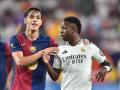 Héctor Fort y Vinícius durante el Clásico de pretemporada en EE.UU.