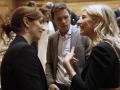 Yolanda Díaz, Mónica García e Íñigo Errejón