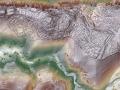 Mapa urbano de la ciudad uzbeka de Tugunbulak, en la cresta de una montaña a 2200 metros de altura