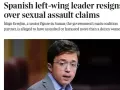 Noticia del diario británico 'The Times' sobre el caso Errejón