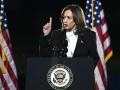 La vicepresidenta estadounidense y candidata presidencial demócrata Kamala Harris