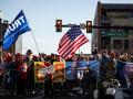 Partidarios del expresidente y candidato presidencial republicano Donald Trump, en su mitin de campaña en Allentown, Pensilvania