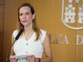 La portavoz del grupo parlamentario de Vox en la Asamblea de Madrid, Isabel Pérez Moñino