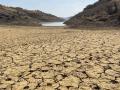 Vista del nivel del agua del pantano Sidi Mohamed bin Abdellah, situado a 24 kilómetros de Rabat