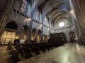 Interior de la nave central de la Catedral de Santa María, en Gerona