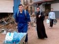 Varios religiosos, en las labores de voluntariado por motivo de DANA en la provincia de Valencia