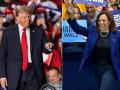 La candidata demócrata, Kamala Harris, y el republicano Donald Trump