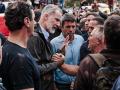 El Rey, Felipe VI, y el presidente de la Generalitat Valenciana, Carlos Mazón, durante su visita a Paiporta (Valencia)