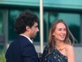 Alonso Aznar and Renata Collado during prewedding of Pedro Bravo and Carlota Perez Pla in Gijon on Friday, 25 June 2021