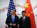 El presidente electo de Estados Unidos, Donald Trump, y el presidente chino, Xi Jinping y elen una imagen de archivo