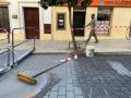 Pintado del asfalto de la calle Alfaros