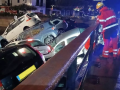 Coches arrastrados por el aguacero en Cadaqués