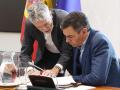 Pedro Sánchez y su ministro del Interior, Fernando Grande-Marlaska