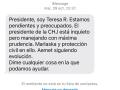 SMS de Teresa a Ribera a Carlos Mazón, difundido por este último
