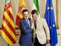 El presidente de la Junta de Andalucía, Juanma Moreno, y el presidente de la Generalidad Valenciana, Carlos Mazón, en una imagen de archivo