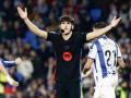 El defensa del Barcelona, Pau Cubarsí, durante el partido entre Real Sociedad y Barcelona