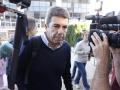 Carlos Mazón, llegando a una reunión del  CECOPI