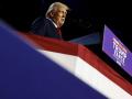 Donald Trump la noche de su victoria electoral