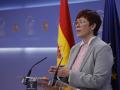 La diputada de Compromís Àgueda Micó, durante una rueda de prensa